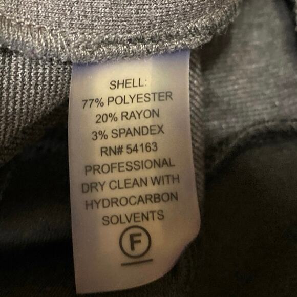 Calvin Klein Gray Sleeveless Belted Zip Mini A-Line Fit & Flare Dress Size 10P - Picture 5 of 5